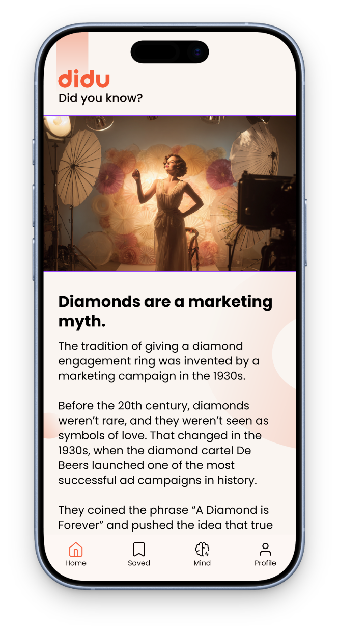 Diamonds are a marketing myth